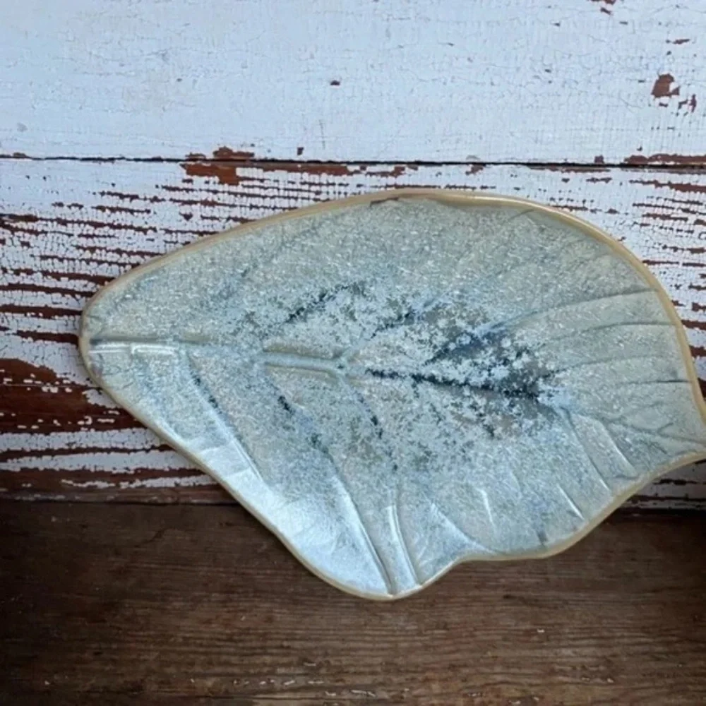 NWT Set of 4 Anthropologie Oak Leaf Side Plates